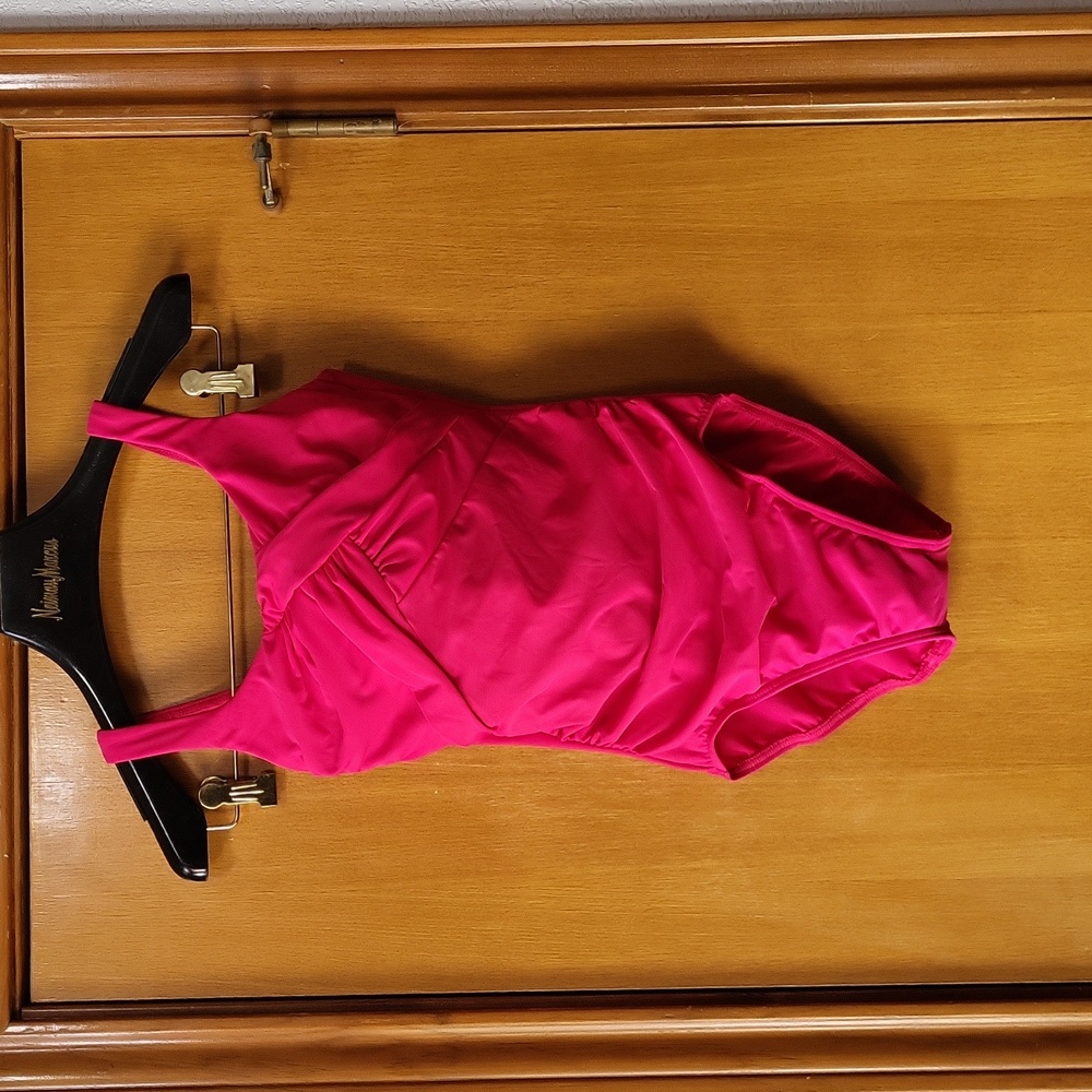 LANDSEND pink one piece swimsuit